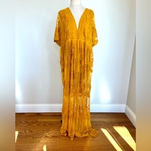 Socialite lace sheer dress with sewn in shorts